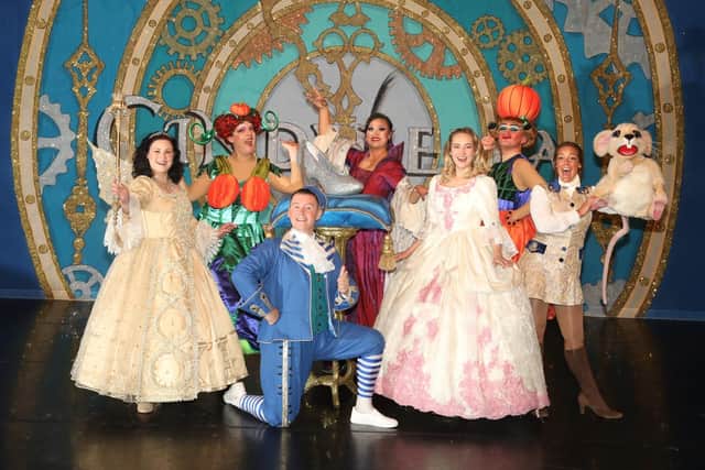 The cast of Cinderella at the Core at Corby Cube