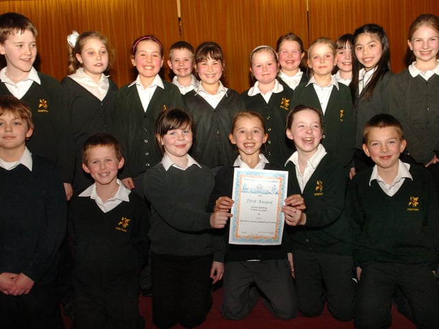 Pupils from Hawthorn Community Primary School March 2011