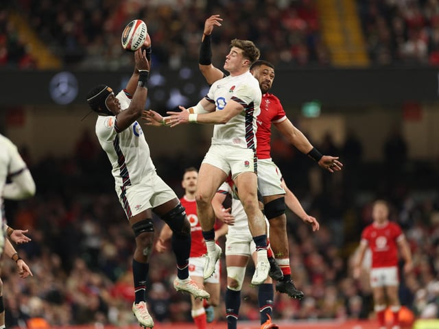 Tommy Freeman was up for the aerial battle