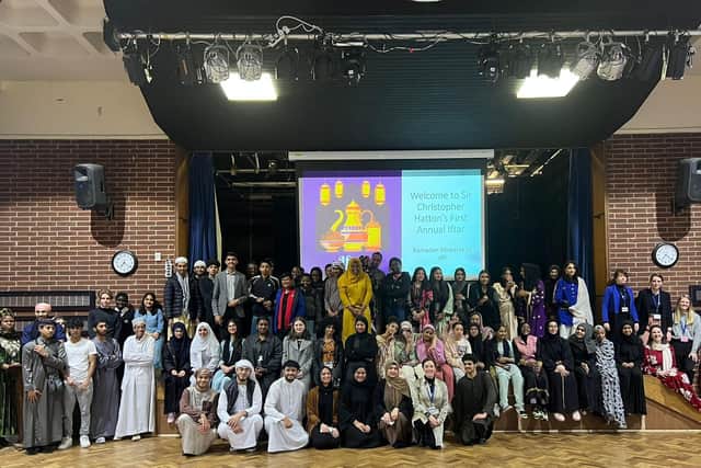 Members of the community joined Muslim pupils and staff at the Iftar breaking of the fast