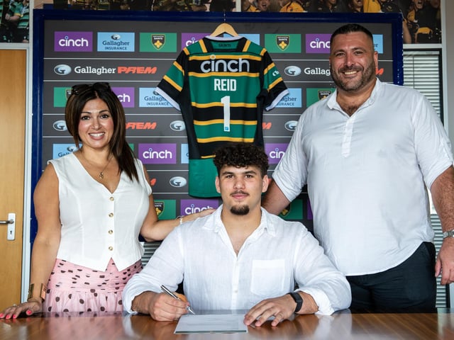 Another product of NSB, loosehead prop Aiden Reid’s journey into rugby began aged eight when he came through Olney RFC’s ranks. He played a key role in Saints’ victory in the Academy League Final in 2025 as an Under-17, and went on to help NSB to triumph in the Schools Cup Final alongside Lewis back in March. “Aiden is a good ball-playing prop,” said Reed. “He’s a very handy player to have around the park, as well as his set-piece game. Aiden’s a great character off the pitch as well so he’ll be a great addition to the group.”