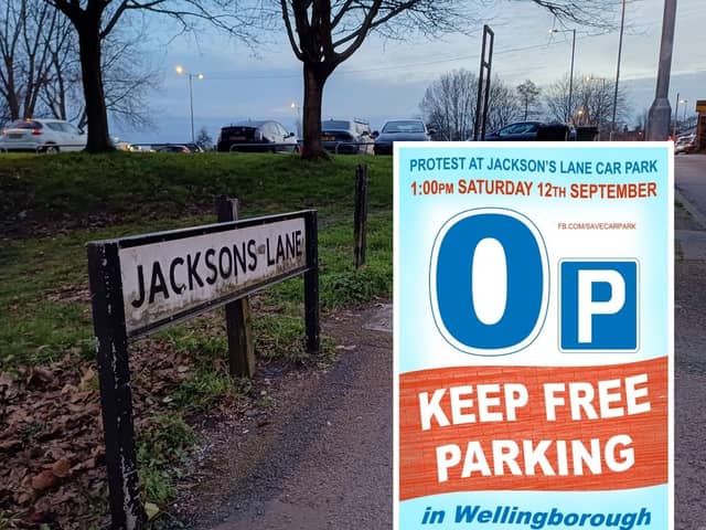 The protest is taking place at 1pm on Saturday (September 12) at Jackson's Lane car park in Wellingborough