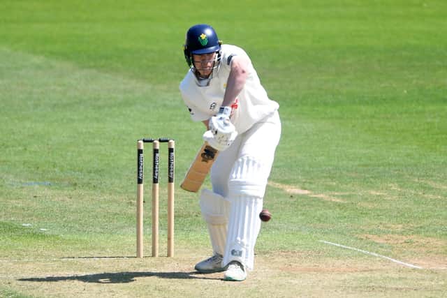 Glamorgan's Ben Kellaway on his way to 95 from 104 balls against Northants (Picture: Kian Abdullah/Huw Evans Agency)