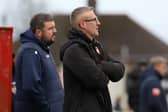 Richard Lavery watches on as his Kettering Town team take on Bedford Town (Picture: Peter Short)