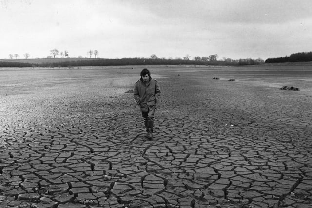 April 1976 the drought had already affected Pitsford Reservoir