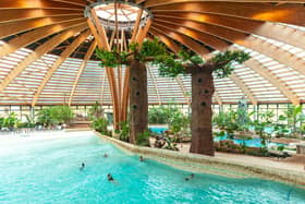 The pool dome at Les Ormes offers swimming fun