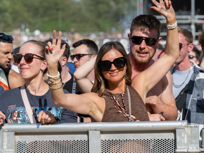 Fans watching acts perform at Tribes Unite at The National Bowl in Milton Keynes on Saturday, August 9, 2025. Photo by David Jackson.