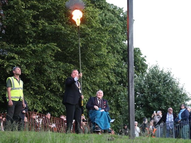 Thrapston D-Day beacon lighting:D-Day commemorations Thrapston