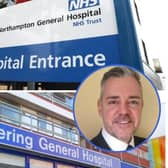Andy Callow (inset) interim CEO of University Hospitals of Northamptonshire Group