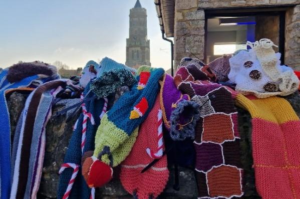 Irthlingborough WI were out in December to decorate the town with its yarn offerings
