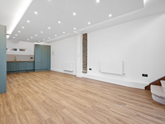 Inside one of the new townhouses