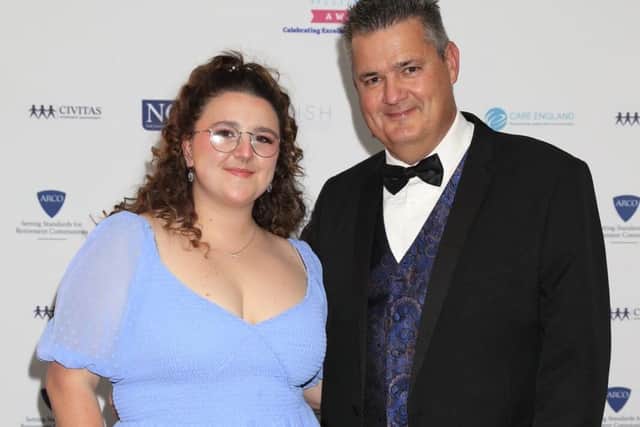 Rachel Jenkins and her dad