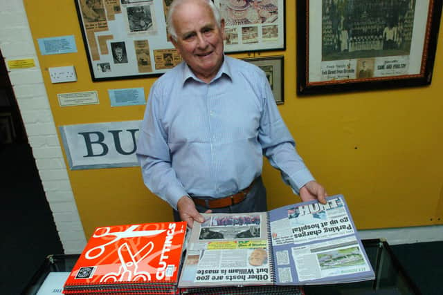 Eric Fowell at Rushden Museum in 2008
