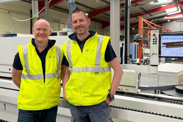 Pictured (L-R): Tony Dawson, general manager, and Karl Dawson, production manager of Bousfields, who are recruiting for two new roles at See Limited's fabrication arm, Bousfields