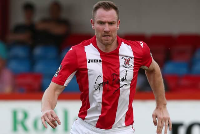 Kelvin Langmead, pictured during his spell at Brackley Town in 2019, has agreed terms with Kettering Town for the forthcoming campaign. Picture by Pete Norton/Getty Images