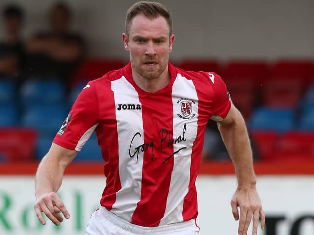 Kelvin Langmead, pictured during his spell at Brackley Town in 2019, has agreed terms with Kettering Town for the forthcoming campaign. Picture by Pete Norton/Getty Images