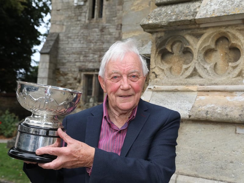 Ian Addis winner of the Silver Rose Bowl awarded by Kettering Civic Society