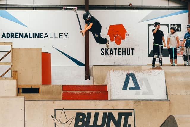 Adrenaline Alley has a new sponsorship deal with Blunt Scooters