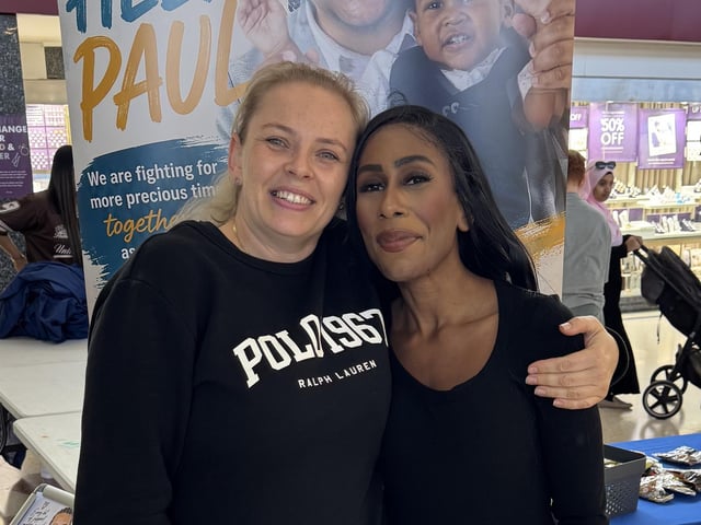 Melissa King (right) at Saturday's event