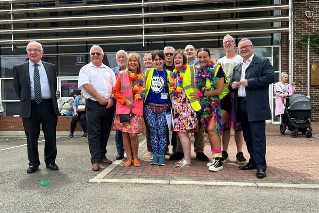 The event was attended by Corby councillors from across North Northamptonshire Council and Corby Town Council, as well as Corby MP, Tom Pursglove, and opposition Labour candidate Lee Barron