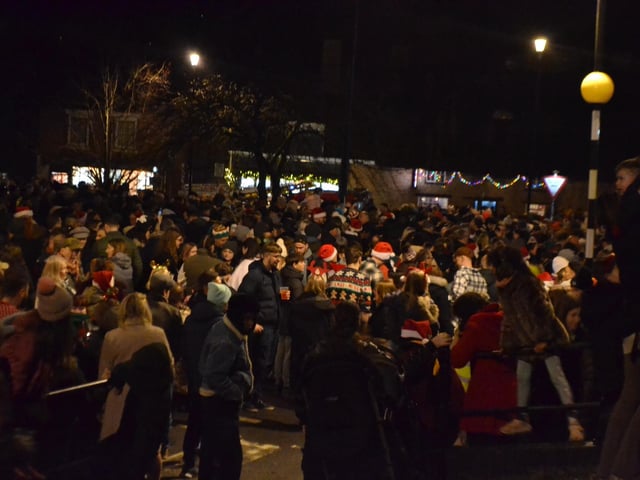 Thousands gather in Earls Barton Square for annual carol service