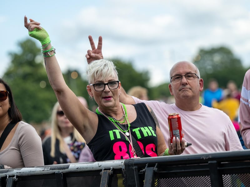 Fans watching acts perform at Let's Rock Northampton at Delapré Park on Saturday, June 15, 2024. Photo by David Jackson.
