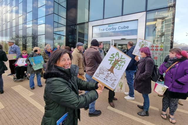 Campaigners appealed to councillors to save the remaining trees in the We