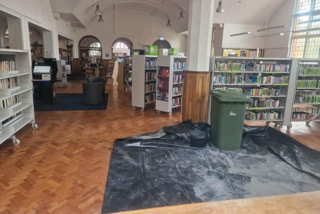 Grade II listed Kettering Library's Collyweston roof has been leaking for years and earlier this month the facility was shut when part of the roof caved in.