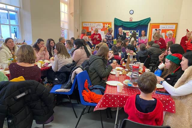 Families enjoy the hospitality offered by Kettering Huxloe Rotary Club, in conjunction with the Kettering Huxloe Inner Wheel Club.