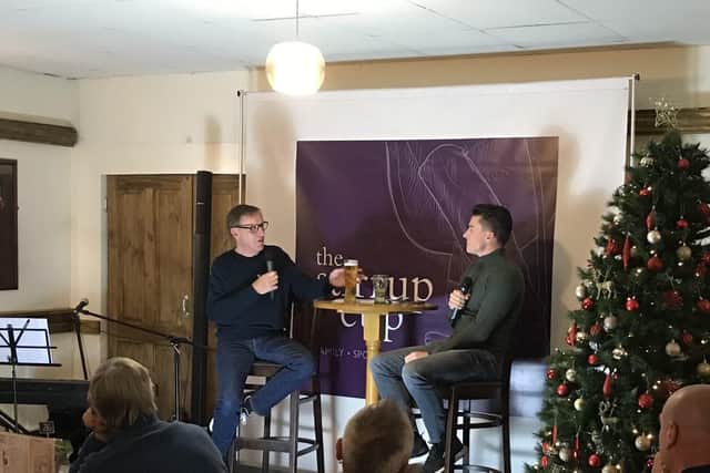 Toseland, right, and host Keith Huewen