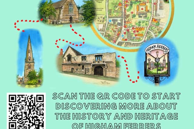 People wanting to take the trail need only scan the QR code to find the interactive information