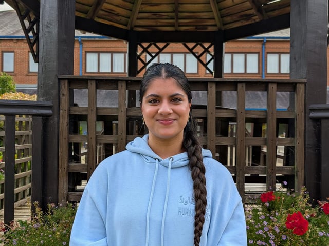 Ammara from Northampton High School on GCSE results day