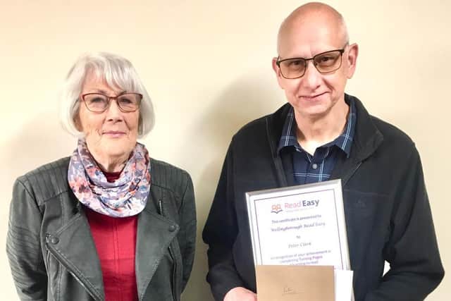 Peter with his coach Denise