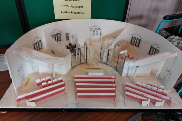 Plans for the church's main foyer