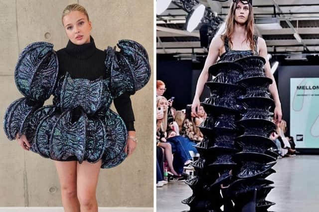 Mellonia's graduate fashion designs.