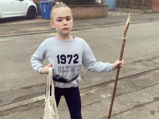 Annie Matilda, from Rothwell, as Miss Trunchbull