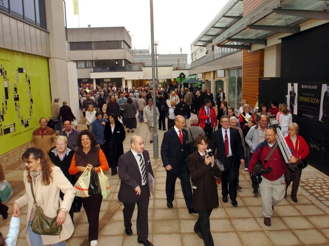 Corby: Opening of Willow Place shopping centre - October 2007