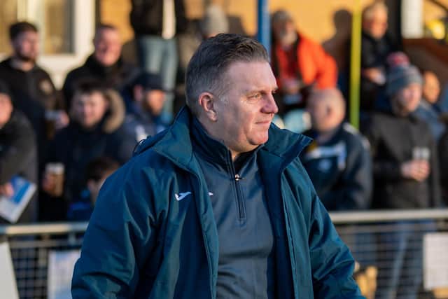 AFC Rushden & Diamonds manager Chris Nunn. Picture by Hawkins Images