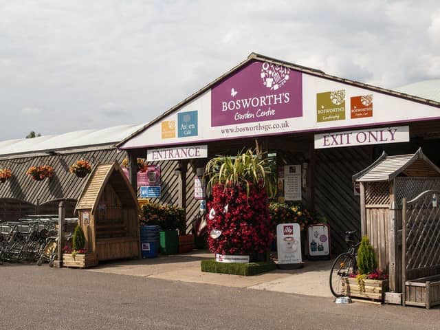 Exterior photo of Bosworth's Garden Centre in Burton Latimer