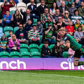 David Ribbans dived over for a try on his final Gardens appearance (picture: Adam Gumbs)