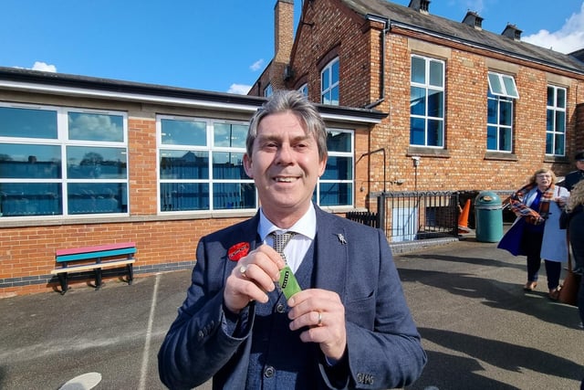 Will Osborne attended the school from 1965 to 1973 - with his sports day ribbons for the 60 Yards Flat (first place) and Potato Race badge (third)