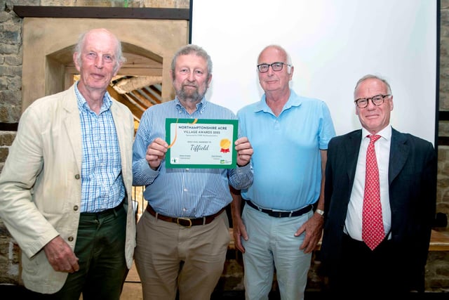 Tiffield took gold in the village award and won the overall title of village of the year.