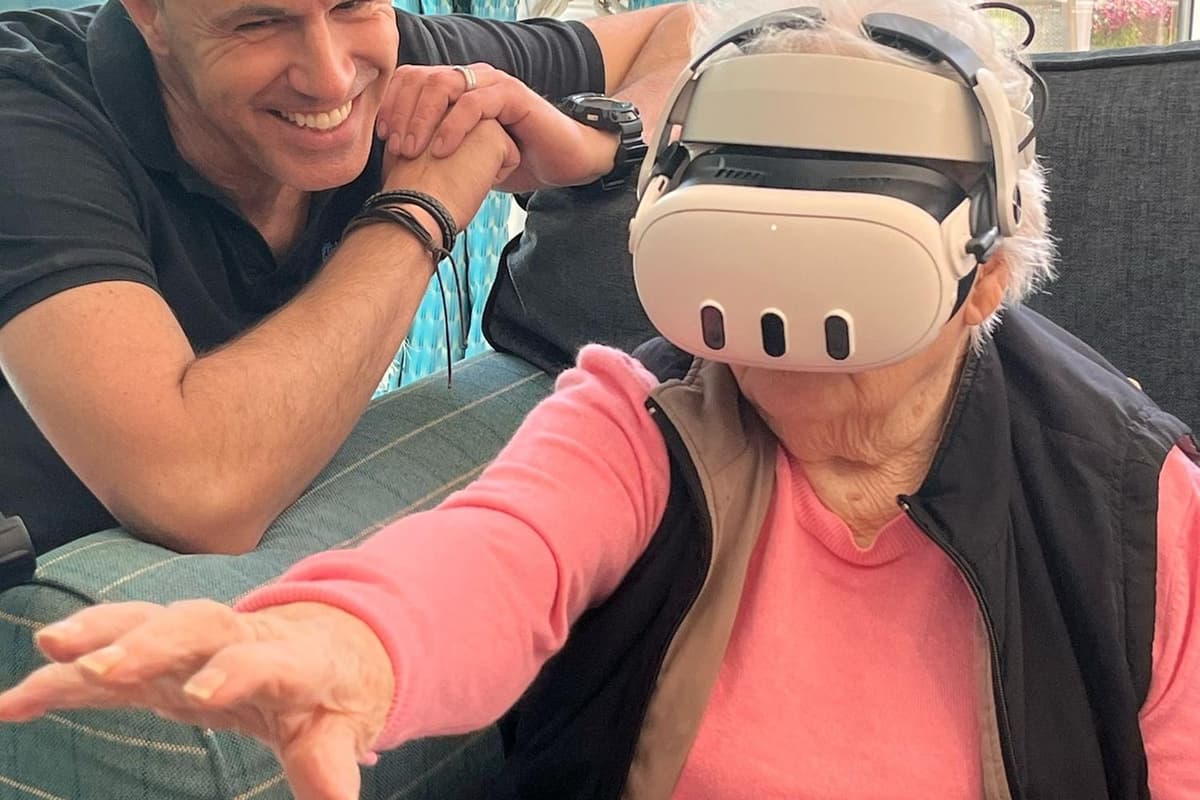 Samantha Roe Local care home goes to Spain via VR experience