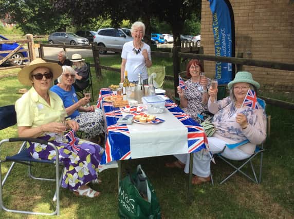 Members of Great Oakley U3A at their picnic in the park