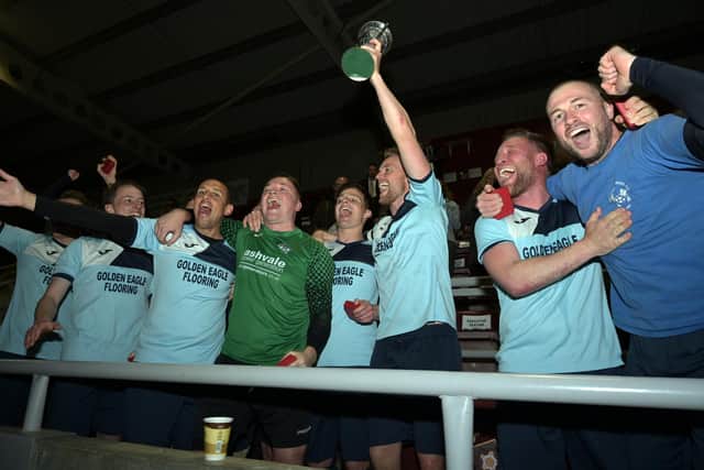 Kettering Nomads will be hoping for similar scenes to these ones in 2019 when they play Blisworth in the NFA Junior Cup final next week