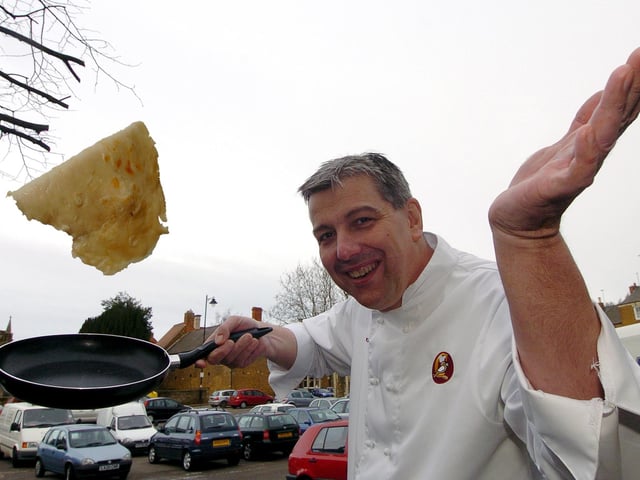 Rothwell Pancake Day: Chef Phil Brown. February 2008