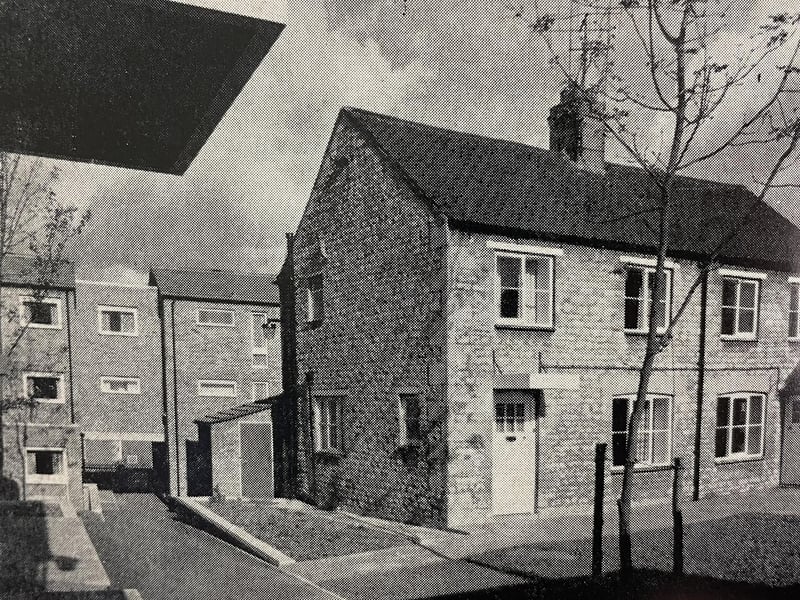 Post Office Close in the Old Village was redeveloped in the early 1960s and later was highly commended by the Civic Trust for mixing old homes with new.