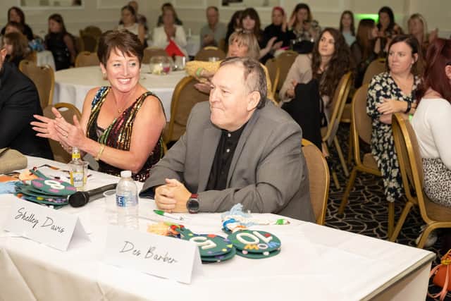 Des as a judge at Corby Lakelands Hospice Stricty Come Dancing
