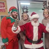 Santa and his festive helpers at Glamis Hall in Wellingborough