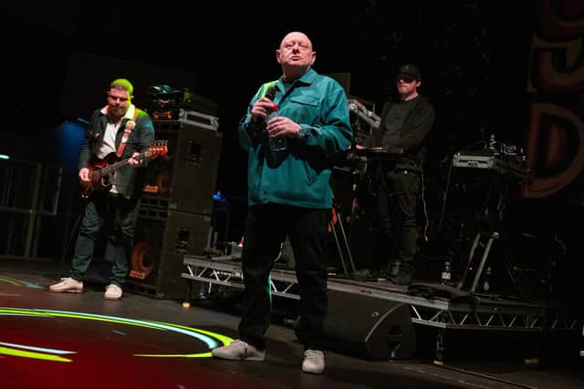 Happy Mondays on stage at Royal & Derngate in Northampton on Thursday, March 28. Photo by David Jackson.